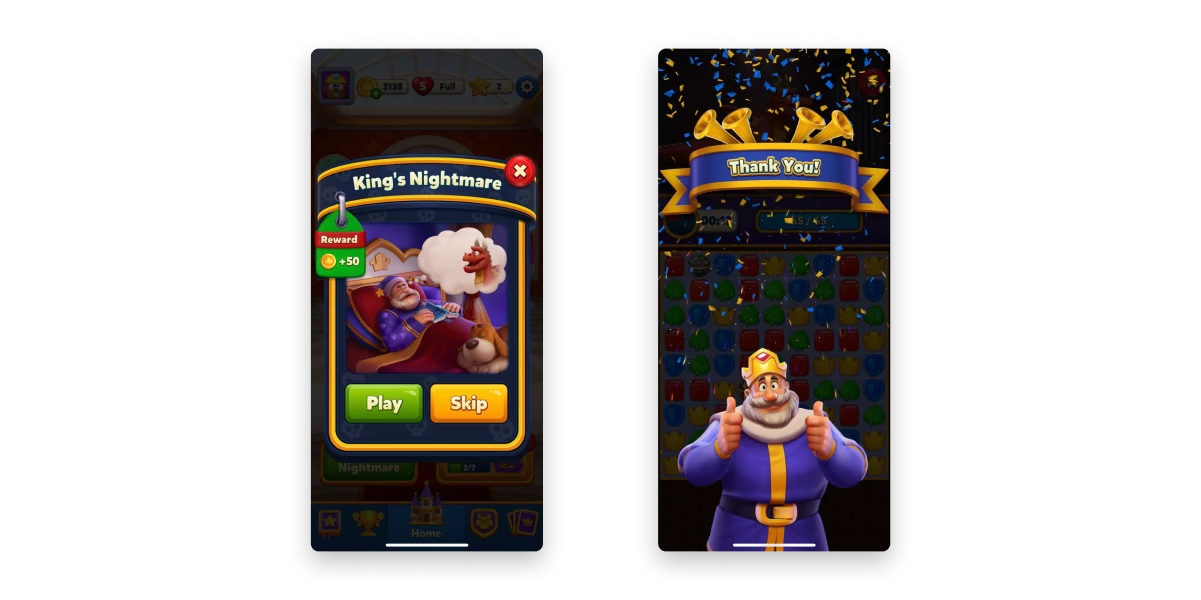 Royal Match ads are not like the game