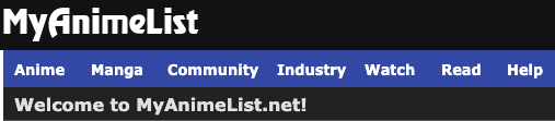 MyAnimeList website